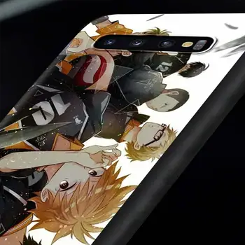Mehka Primeru Telefon Pade Pokrovček za Samsung Galaxy Note 20 10 Plus 5G Opomba 9 Opomba 8 Silikonski Luksuzni Coque Anime Odbojka Haikyuu