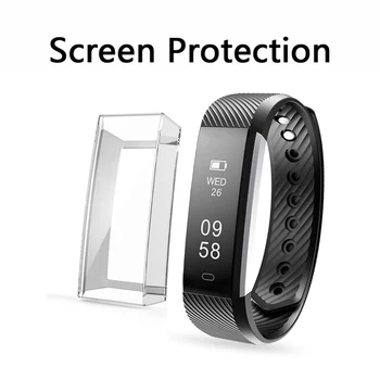Jasno, Mehko Silcone Watch Kritje Za Fitbit Alta HR As ionske 360 Ultra Tanek TPU Screen Protector Primeru