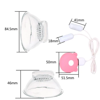 USB Polnjenje Nastavek Bedak Vibrator Sex Igrače za Ženske Prsi Črpalka za Povečanje Prsi Massager Klitoris Massager 10 Frekvence