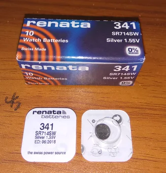 5Pcs Renata 1.55 V Gledam Baterije 341 SR714SW Srebro Oksidne Swiss Made E341 S36 RW322