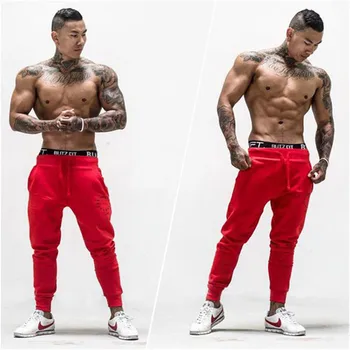 Telovadnic Jogger moške hlače pika krog Krog vzorec tiskanja prostočasne dejavnosti sweatpants fashion globe blagovne znamke Bodybuilding hlače