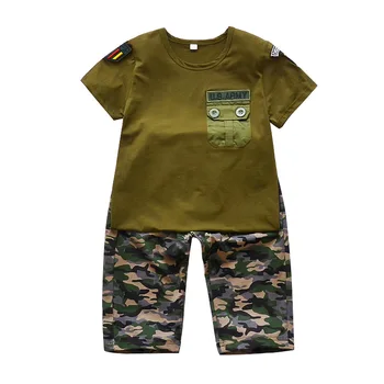 Baby Boy Poletnih Oblačil za Otroke Kratek Rokav Vrhovi T-shirt + Prikrivanje Hlače Šport bo Ustrezala Otroci, Dekleta Obleke Fant je Trenirka