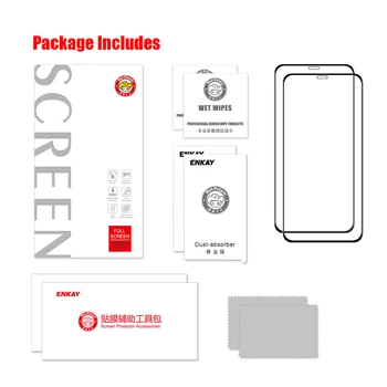 Kaljeno Zaščitnik Osebni Mobilni Telefon 6D Ukrivljen Rob Pripomoček za iPhone 12 12 Pro Polno Kritje Screen Protector