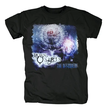Bloodhoof born of osiris death metal deathcore progressive metal črno bombažno majico, Azijske Velikost