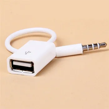 3.5 mm Moški AUX Audio Jack Vtič Za USB 2.0 Ženski Pretvornik Kabel usb Kabel, Avto MP3