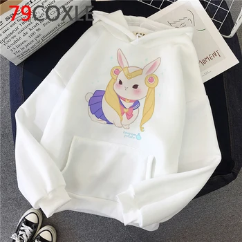 Sailor Moon hoodies ženske Ulzzang 2020 anime Prevelik hoody ženske jopice plus velikost anime