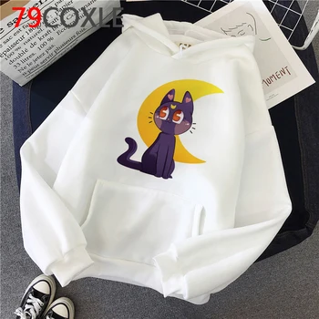 Sailor Moon hoodies ženske Ulzzang 2020 anime Prevelik hoody ženske jopice plus velikost anime