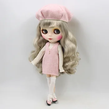 Blyth doll obleke Nove roza pozimi obleko, krilo, klobuk visoko kakovost 1/6 lutka normalno skupno azone licca ledeno lutke