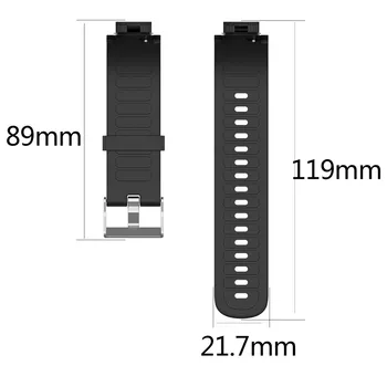 Silikonski Watchband Trak Za Huami 3 Smartwatch Amazfit Krajnik (A1801) Zamenjava manžeta Zapestnica za Huami Amazfit Krajnik