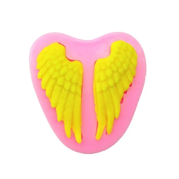 1pc Wings angel lace silicone cake mold fondant mold cake decorating tools chocolate gmpaste mould cake mould FTM054