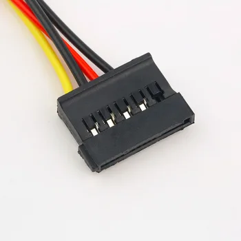 1pcs Serial ATA SATA 4 Pin IDE Molex 2 15 Pin HDD Napajalnik Kabel Vroče po vsem Svetu