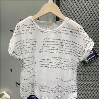 Otroška oblačila za fantka oblačila bombaž svoboden udobno T-shirt vrh + traper hlače luknjo denim bo ustrezala otroška oblačila set