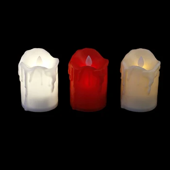 LED Sveča Multicolor Lučka za Simulacijo Barva Plamena Utripa Čaj Luči Doma, Poroka, Rojstni dan Dekoracijo Baterije, Vključene
