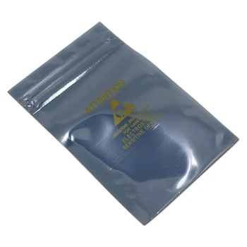 100 kozarcev Antistatic Plastične embalaže Vrečko Reclosable Ziplock Vrečke Elektronska Oprema Vrečko za Shranjevanje ESD Zaščita Vrečko Z Natisnjeno