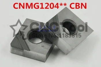 Brezplačna dostava 2PCS CNMG120402/CMG120404/CNMG120408/CNMG120412 CBN Vložki , CNC Diamant CBN vstavite Stružnica Za Orodja Vložki