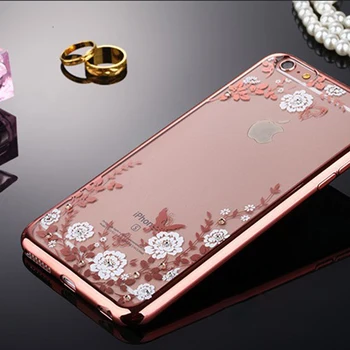 Luksuzni Primeru Za iPhone 7 8 Plus 6 S 6s Plus, iPhone X XS Max XR iPhone 11 Pro SEBI 2020 Kritje Silikonski Kristalno Bling Bleščice Ohišje