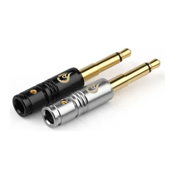 2/10/100 kozarcev Jack 3,5 mm izhod za Slušalke Mono Vtič vžigalne Svečke 2 Pola Mikrofon, Audio Priključki za Slušalke na primer s spajkanjem Kovinske Zlitine Adapter