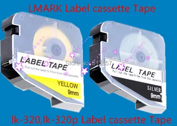 Brezplačne Dostave nalepka trak kasete lm-409yl Rumena 9 mm Za LMARK Cev črnila Trak za Tiskalnik elektronsko, čitljivo pralni lk-320p
