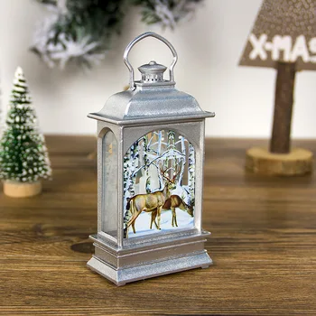 Prenosna Svetilka Svetilka Santa Claus Snežaka Elk Vzorec LED Luči Božično Drevo Viseči Okras Doma Dekoracijo