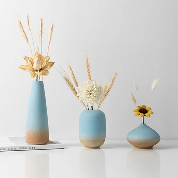 Doma Dekor Keramika Cvet Vazo Ponaredek Cvetlični Lonec Keramične Vaze za Dom Okras, Darila, Obrti