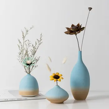 Doma Dekor Keramika Cvet Vazo Ponaredek Cvetlični Lonec Keramične Vaze za Dom Okras, Darila, Obrti