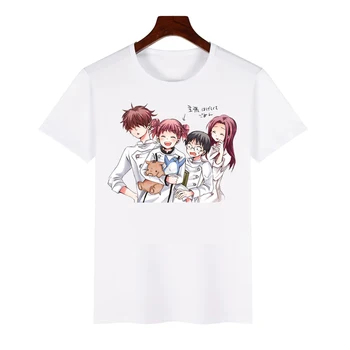 Anime shokugeki ne soma T-shirt Tee Vrhovi Moški ženske Kratek Rokav Anime T-shirt