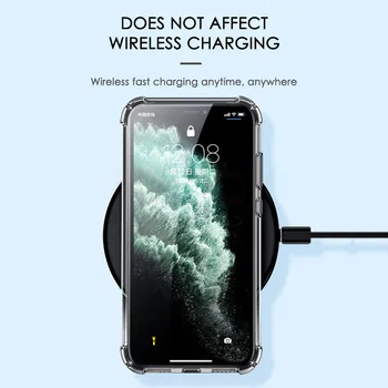 Luksuzni Shockproof Silikonsko Ohišje Za iPhone 11 12 Pro Max 7 8 6s Plus SE 2020 Primeru Za iPhone X Xr Xs Max Pregleden Zadnji Pokrovček