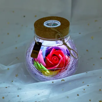 Lepota In Zver LED Rose Cvet Svetlobo Črno Osnovo Steklena Kupola Najboljše Za materinski Dan, valentinovo Darilo