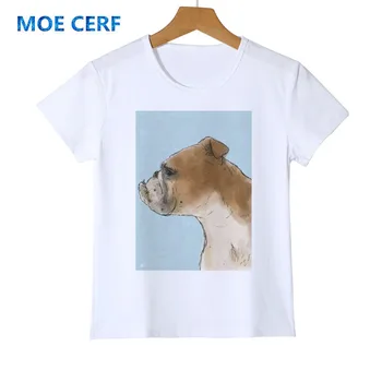 Modni O-vratu Retro T-shirt Smešno francoski Buldog Otroci T shirt Street nositi Camiseta Fant Obleko Dekleta vrhovi E3-9