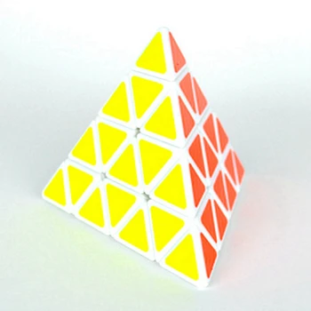 Shengshou 4x4x4 Trikotnik Piramida Speed Magic Cube Puzzle Igra Kocke Izobraževalne Igrače Za Otroke, Otroci Darilo