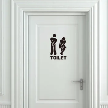ZOOYOO Najbolje prodajanih kopalnica ustvarjalne vrata nalepke doma kopalnica vrata dekoracijo osebnost nalepke izmenljive nepremočljiva
