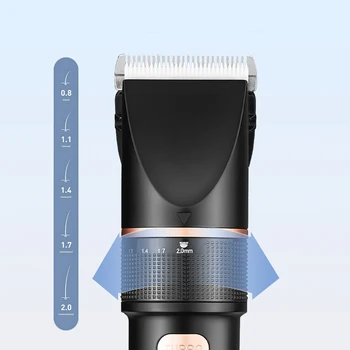 V hair trimmer USB polnilne lase clipper frizuro pralni brado brivnik lase rezalnik LCD-zaslon turbo hitrost