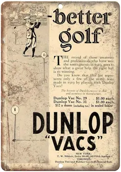 Vintage Razmnoževanje ,Dunlop Gume Golf Žogo,Darilo za Valentinovo, Punco, Fanta Obletnico Kovine Znaki
