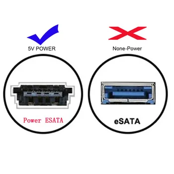 CYSM USB3.0 do Moči Nad eSATA 5 V Ac USB2.0 na HDD/SSD/LIHO eSATAp Pretvornik