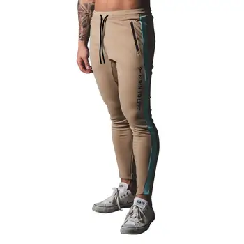 Nove Športne Hlače za Moške Jogger Fitnes Športne Hlače Znamka Street Nositi Hlače Priložnostno Zip Pocket Slim Hlače Moški Nositi Velikost M-XXL