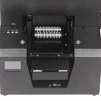 Samodejno multifunkcijski tiskalnik A4 UV-valjni tiskalnik je primeren za tiskanje na mobilni telefon lupini valj, kovine, stekla