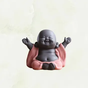 Keramični Maitreja Kip Čaj Kiparstvo Ročno Izrezljane Figur Obrti Zaslon Okras Doma Čaj Slovesnosti Dekoracijo (Slog Hap