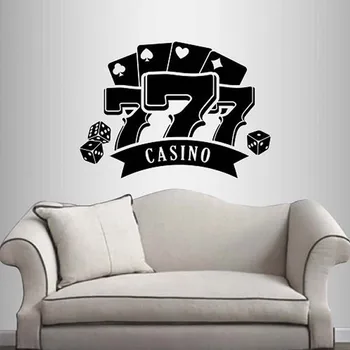 Casino Royal Igre Vzorec Stenske Nalepke za igre na Srečo Hiša Ozadju Art Dekor Vinil Stene Decals je Bar, Dnevna Soba Plakat L744