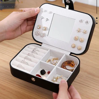 Gift Boxes Travel Earring Jewelry Box pu travel jewelry box travel storage case