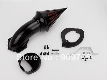 Črna Motornih Spike Zrak Čistejši Sesalni Filter Komplet za Yamaha V-Star 1100 1999-2012 Vseh letih