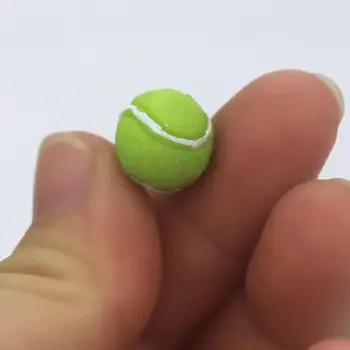 1 * Mini Tenis Lopar + 1* Mini Tenis 1:12 Lutke Dekoracijo Model Scene Mini Žep Simulacije Miniaturne Vrste Dollhou U3S4