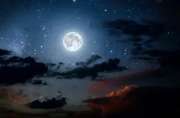 Star nočno nebo, zvezde, luna med oblaki lesa ozadju Vinil krpo Visoke kakovosti Računalnik tiskanje steno foto ozadje