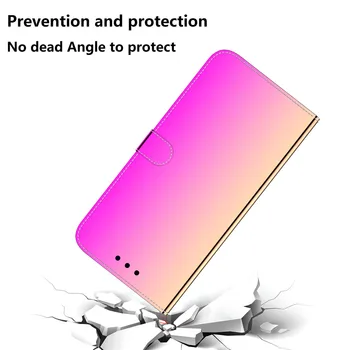 Lmitation Ogledalo Usnjena torbica Za Samsung Galaxy A51 A71 A70E A90 5G A21 A31 A20E A10E A10S A40 Magnetni Flip Denarnico, Telefon Kritje