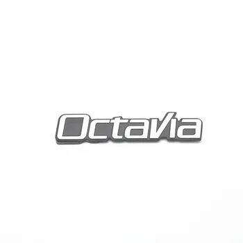 4pcs 3D aluminija zvočnik stereo zvočnik značko emblem Nalepke za Skoda Octavia a5 a7 A9 2017 2018 Dodatki Avto Styling