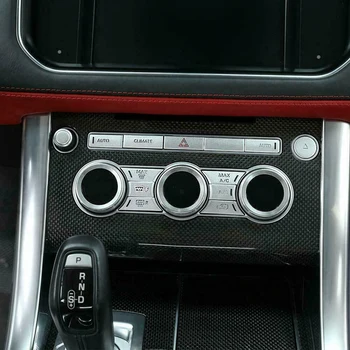 13PCS AC klimatska Naprava Gumb Kritje Trim Medijev Gumbom za Glasnost Kritje Nalepke za Range Rover Sport 14-17 Modi 13-17