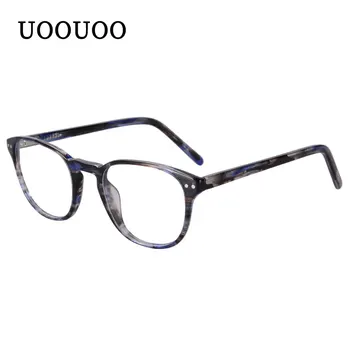 Retro Krog Obravnavi Očala Polni Platišča Acetat Računalnik Bralec UV400 Blue Ray Blokiranje Progresivna Multifokalna Branje Očala