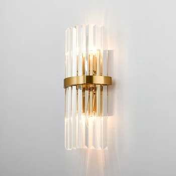Nordice kristalno spalnica light crystal lampes suspendues kristalno koridor stenske svetilke spalnica doma deco spalnica svetilka stenska svetilka