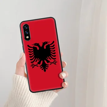 Retro Al Albanija Zastavo Orel Primeru Telefon Za Huawei Honor 6A 7A 7C 8 8A 8X 9 9 10 10i 20 Lite Pro Igra črno Nazaj Mehki Etui