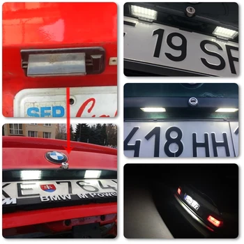 2X 18LED ŽARNICA registrske TABLICE LUČI ZA BMW SERIJE 3 E36 318 M3 92-98 brez NAPAK
