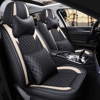 Polna Pokritost Eko-usnja auto sedeži pokriva PU Usnja, usnjenih Avtomobilskih Sedežnih prevlek za mercedes benz glk 350 x204 glc 300